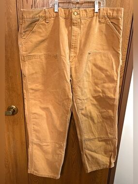 Carhartt Mens USA Duck Double Knee Carpenter Pants 44x28 Original Dungaree Fit